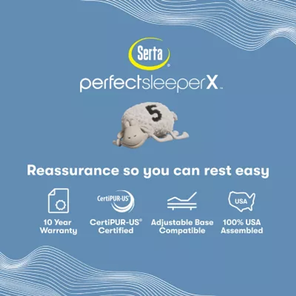 Serta® Quilted Perfect Sleeper X™ Hybrid Max 14.25" Medium Tight Top - Mattress + Box Spring