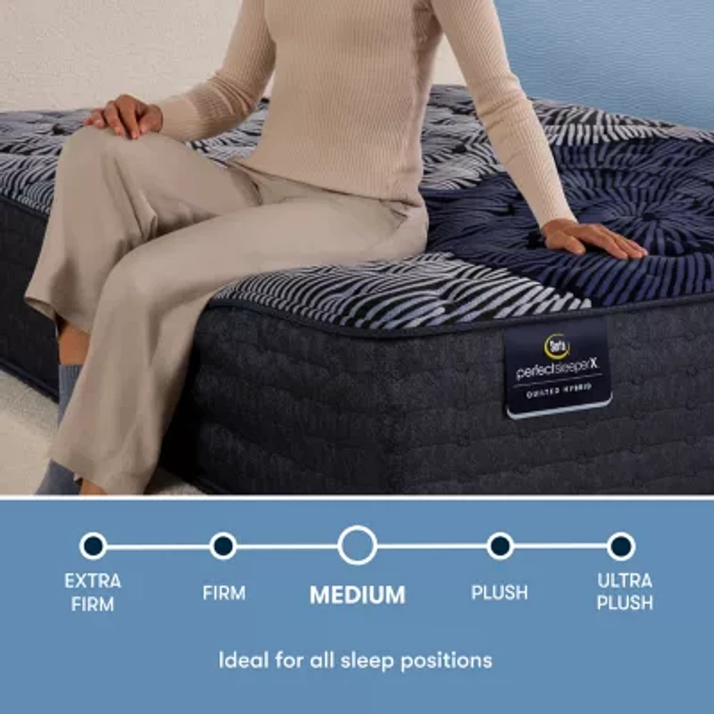 Serta® Quilted Perfect Sleeper X™ Hybrid Max 14.25" Medium Tight Top - Mattress + Box Spring