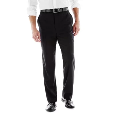 Stafford® Executive Super 100 Wool Flat-Front Suit Pants - Slim Fit