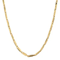 Mens Stainless Steel & Gold-Tone IP 24" 3mm Link Chain