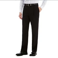 Stafford® Travel Sharkskin Pleated Dress Pants - Classic