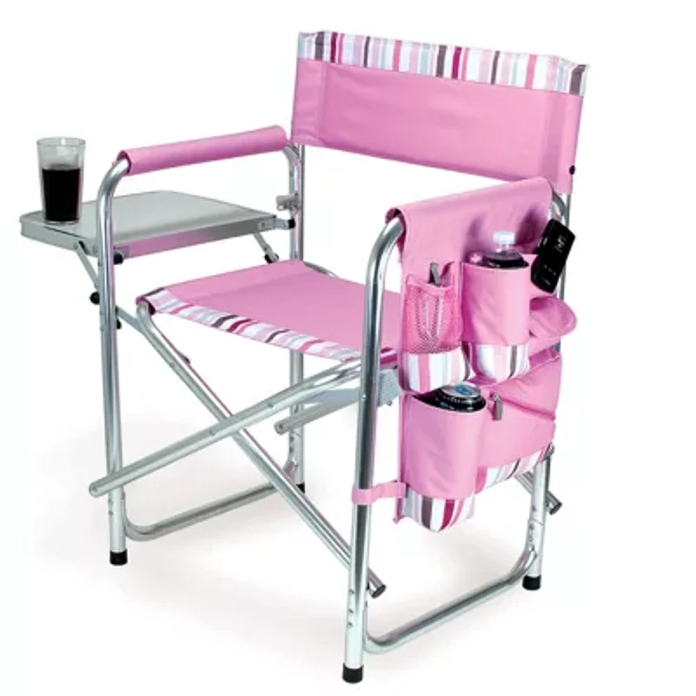 Picnic Time® Folding Sports Chair + Side Table