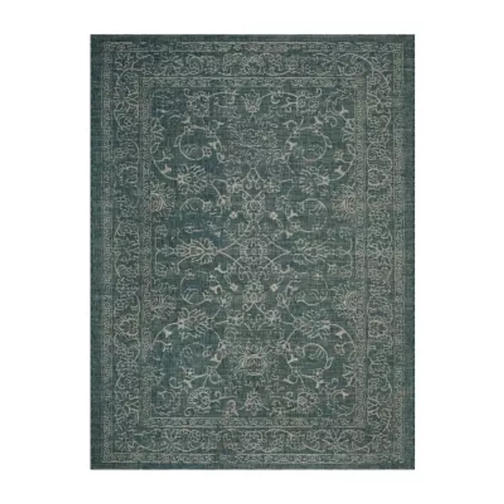 Safavieh Courtyard Collection Clarissa Oriental Indoor/Outdoor Square Area Rug