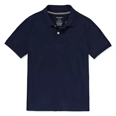 Arizona Little & Big Boys Short Sleeve Polo Shirt