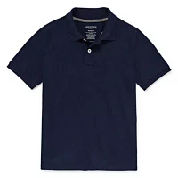 Arizona Little & Big Boys Short Sleeve Polo Shirt
