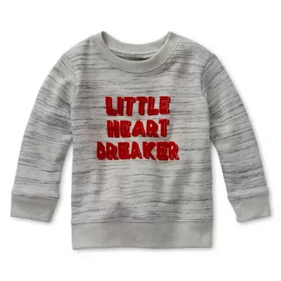 Okie Dokie Baby Boys Crew Neck Long Sleeve Sweatshirt