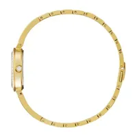 Citizen Eco-Drive Womens Crystal Accent Gold Tone Stainless Steel Bracelet Watch Em0862-56d