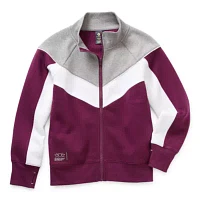 Xersion Little & Big Girls Cotton Fleece Long Sleeve Fleece Sweatshirt