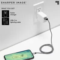 Sharper Image 30W Type C and A with Charging Cable Portable Adapter