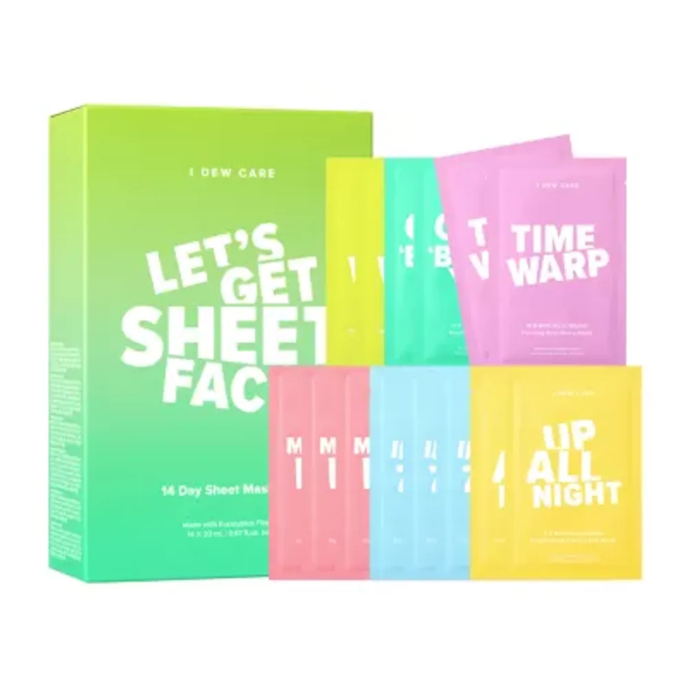 I Dew Care Lets Get Sheet Faced Masks