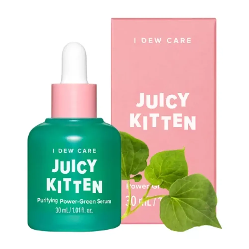 I Dew Care Juicy Kitten: Purifying Green Serum Face Treatments