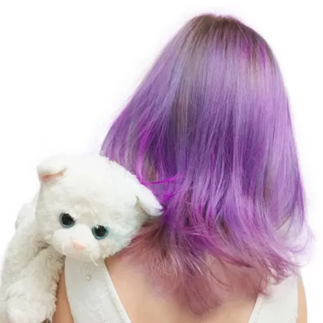 bright purple scene hair