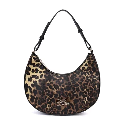 Cavalli Class Fiore Signature Hobo Shoulder Bag