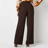 Liz Claiborne-Tall Classic Fit Wide Leg Trouser