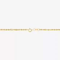 Womens 20 Inch 14K Gold Link Necklace