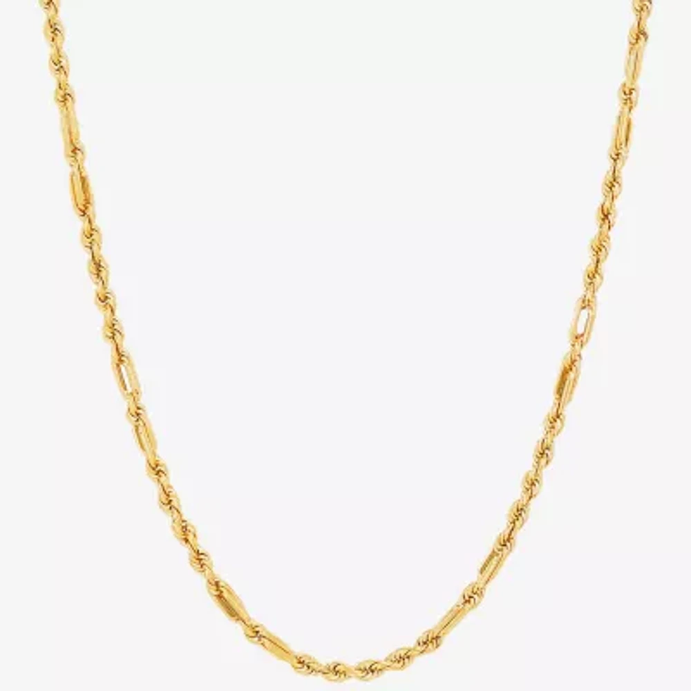 Womens 20 Inch 14K Gold Link Necklace