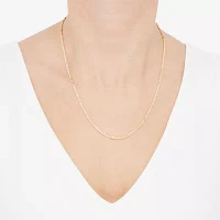 Womens 20 Inch 14K Gold Link Necklace