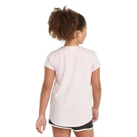 adidas Big Girls Crew Neck Short Sleeve Graphic T-Shirt