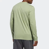 adidas Big and Tall Mens Crew Neck Long Sleeve Regular Fit Graphic T-Shirt