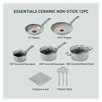 T-Fal 12-pc. Ceramic Non-Stick Cookware Set