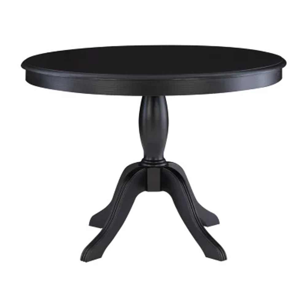 Newbern Round Wood-Top Dining Table