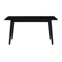 Charlet Rectangular Wood-Top Dining Table