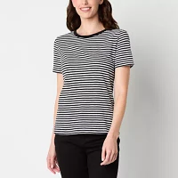 a.n.a Womens Crew Neck Short Sleeve T-Shirt