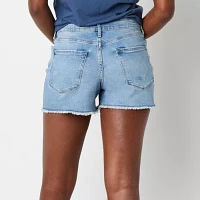 a.n.a Womens Mid Rise Denim Short