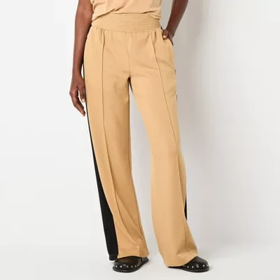 Stylus Womens High Rise Wide Leg Track Pant