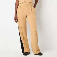 Stylus Womens High Rise Wide Leg Track Pant