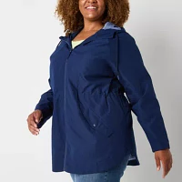 St. John's Bay Midweight Womens Plus Anorak