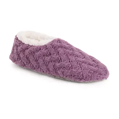 Muk Luks Sweater Knit Ballerina Womens 1 Pair Slipper Socks