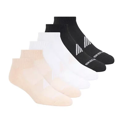 Skechers Active 6 Pair Quarter Ankle Socks Womens
