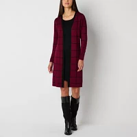 Studio 1 Womens Long Sleeve Sweater Dress