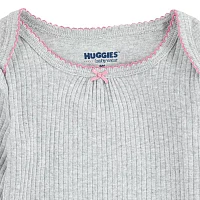 Huggies Baby Girls 2-pc. Long Sleeve Bodysuit