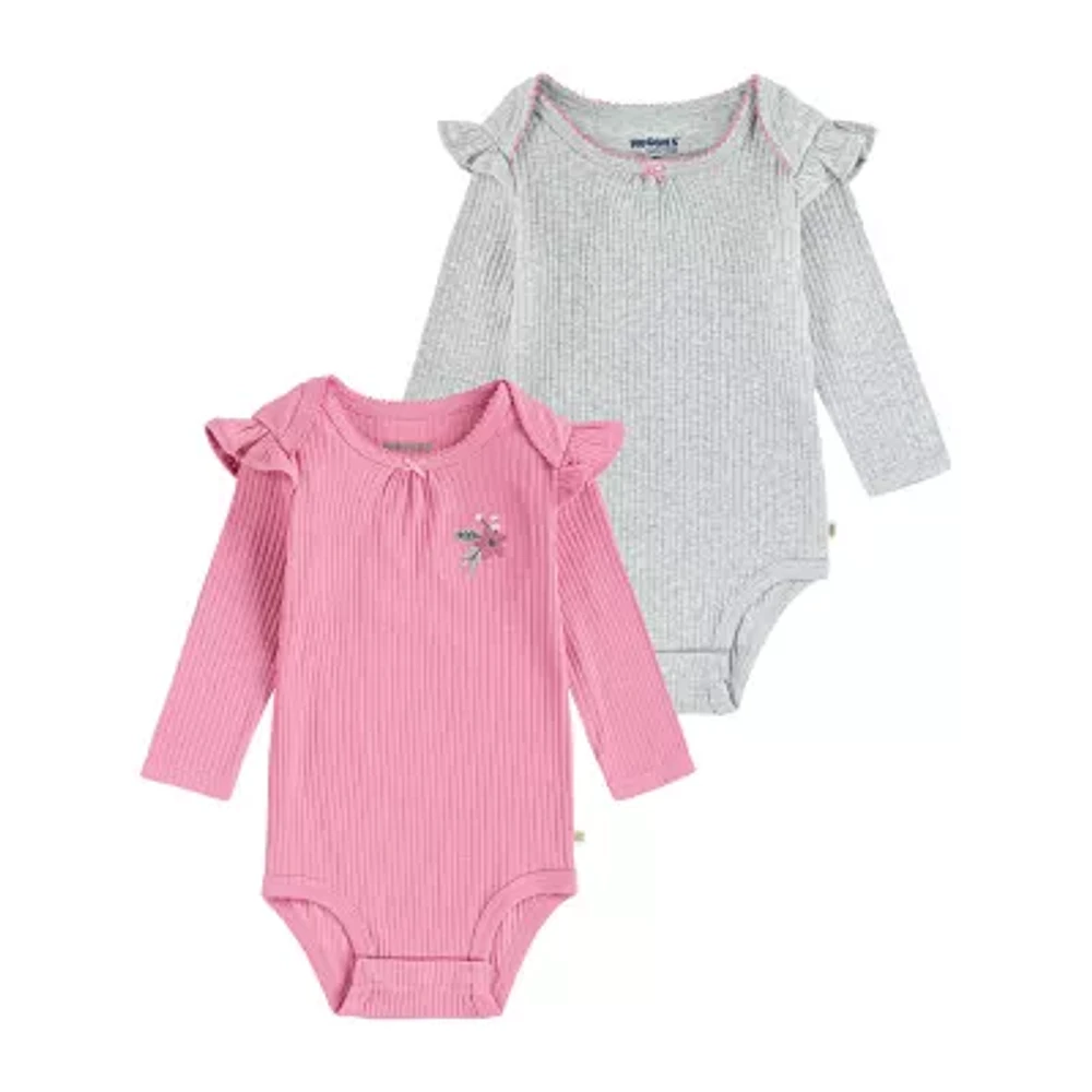 Huggies Baby Girls 2-pc. Long Sleeve Bodysuit