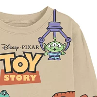 Xtreme Toddler Boys Crew Neck Long Sleeve Toy Story Graphic T-Shirt