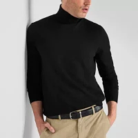 Stafford Mens Long Sleeve Regular Fit Turtleneck