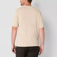 Stafford Mens Short Sleeve Pullover Sweater