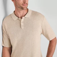 Stafford Mens Short Sleeve Pullover Sweater