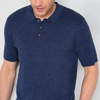 Stafford Mens Short Sleeve Pullover Sweater