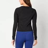 Xersion EverRestore Womens Crew Neck Long Sleeve T-Shirt