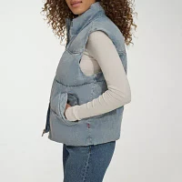 G Iii Leather Fashions Inc Denim Midweight Womens Puffer Jacket