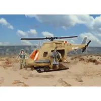 Us Army Chopper Playset W/ 2 Soldier Figures Toy Playset