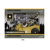 US Army Desert Figure Playset W/ Patrol Vehicle