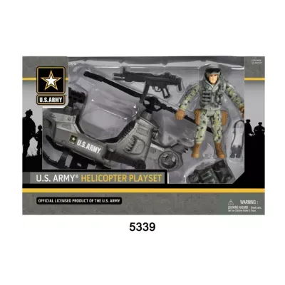 US Army Figure Playset W/ Helicopter