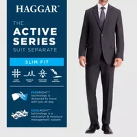 Haggar Active Series Mens Stretch Fabric Slim Fit Suit Jacket