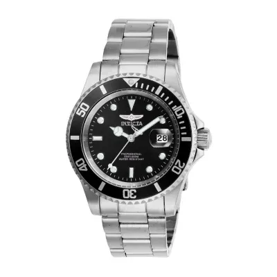 Invicta Pro Diver Mens Silver Tone Stainless Steel Bracelet Watch 26970