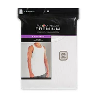 Fruit of the Loom Premium Cotton Mens 4 Pack Tank