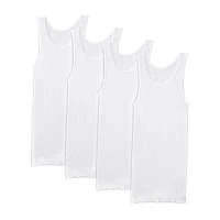 Fruit of the Loom Premium Cotton Mens 4 Pack Tank